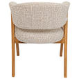 ARMLEHNSTUHL   Bouclé  Eichefarben, Beige  - Eichefarben/Beige, KONVENTIONELL, Holz/Textil (63,5/82/58cm) - Linea Natura