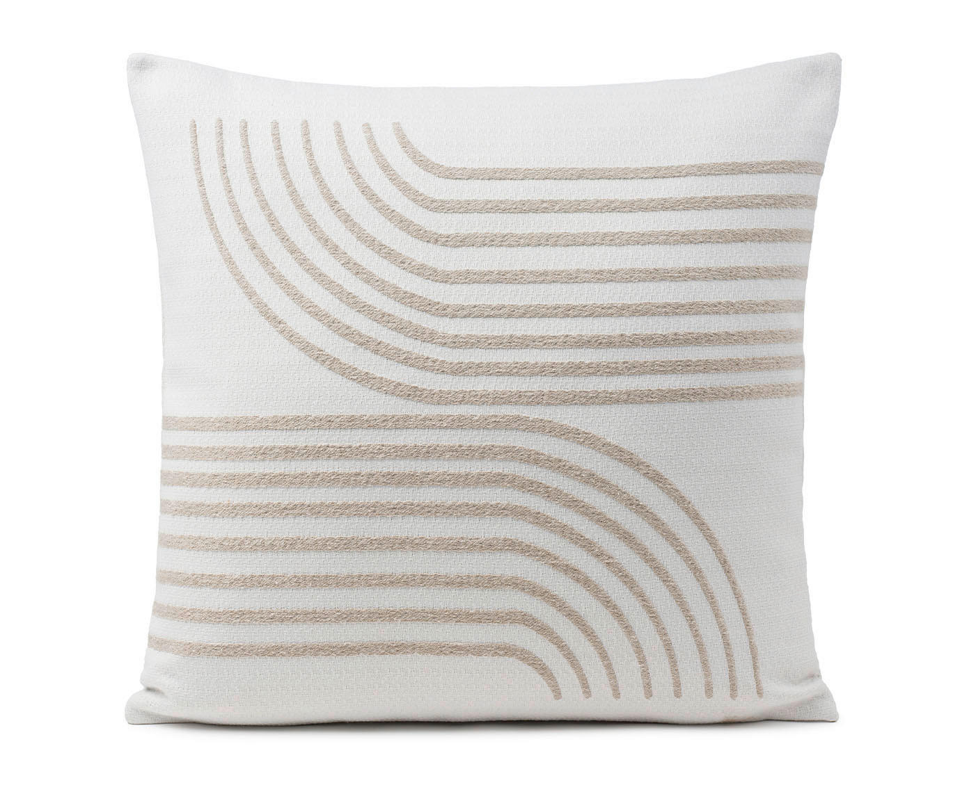 DEKORAČNÍ POLŠTÁŘ 50/50 cm - jílová barva, Design, textil (50/50cm) - Novel