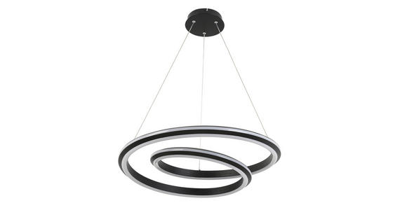 LED-HÄNGELEUCHTE 60/120 cm - Schwarz, Basics, Kunststoff/Metall (60/120cm) - Novel