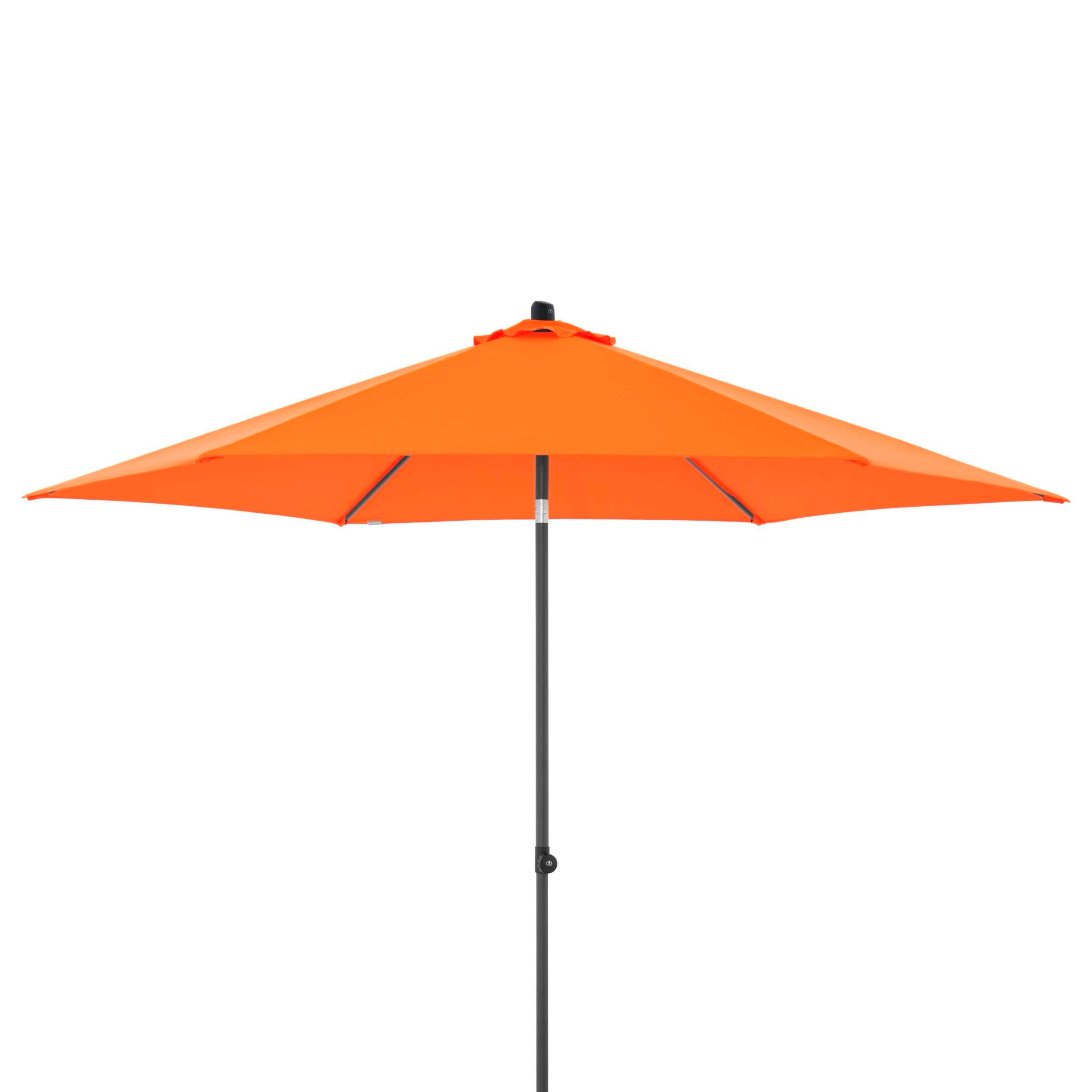 SONNENSCHIRM 300x300 cm  - Anthrazit/Orange, Basics, Textil/Metall (300/300cm) - Doppler