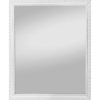 OGLEDALO  34/45/2 cm     - bela, Dizajnerski, staklo/drvo (34/45/2cm) - Carryhome