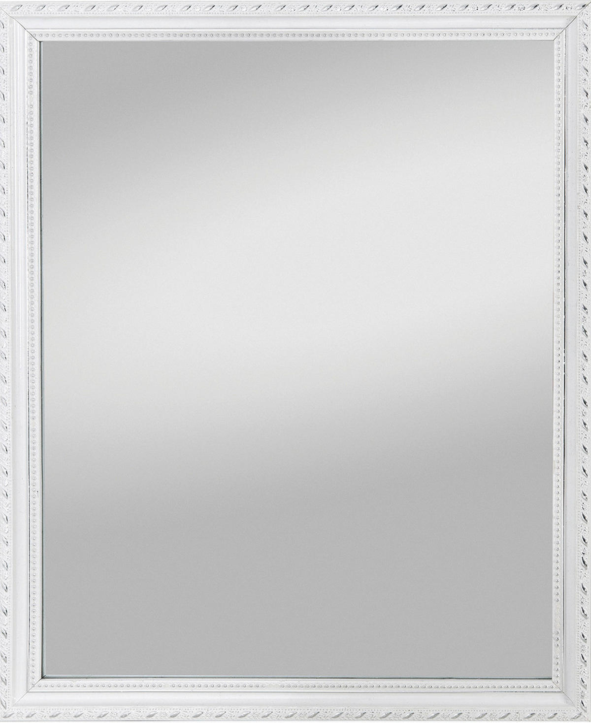 OGLEDALO  34/45/2 cm     - bela, Dizajnerski, staklo/drvo (34/45/2cm) - Carryhome