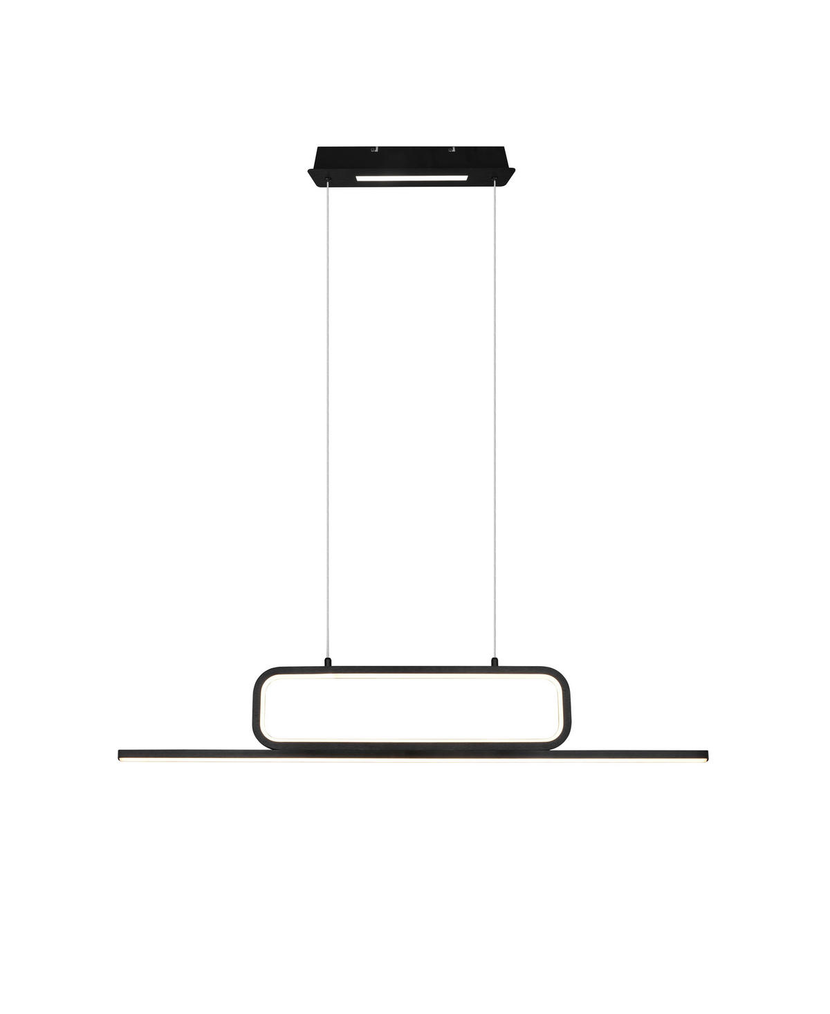 LED-HÄNGELEUCHTE 110/7,5/150 cm    - Schwarz, Design, Metall (110/7,5/150cm) - Trio Leuchten