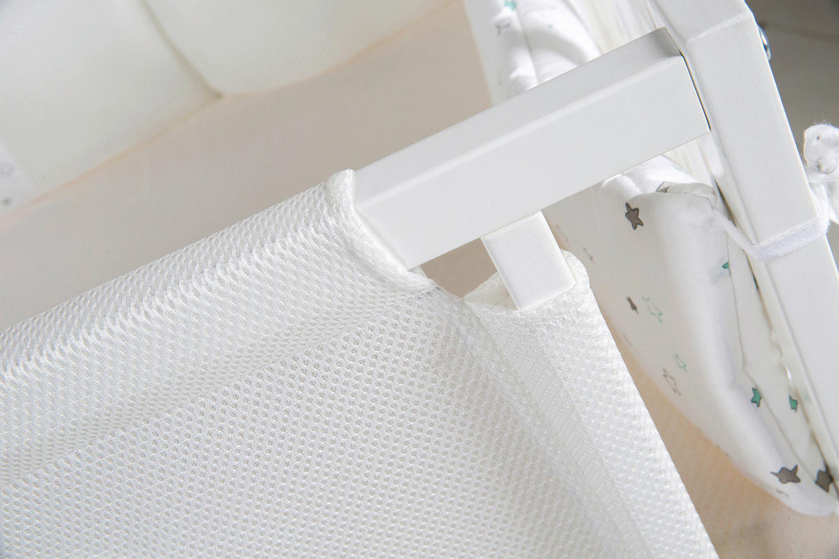 BEISTELLBETT roba Sternenzauber  - Weiß, Basics, Holzwerkstoff/Textil (66/79,5/126cm) - Roba