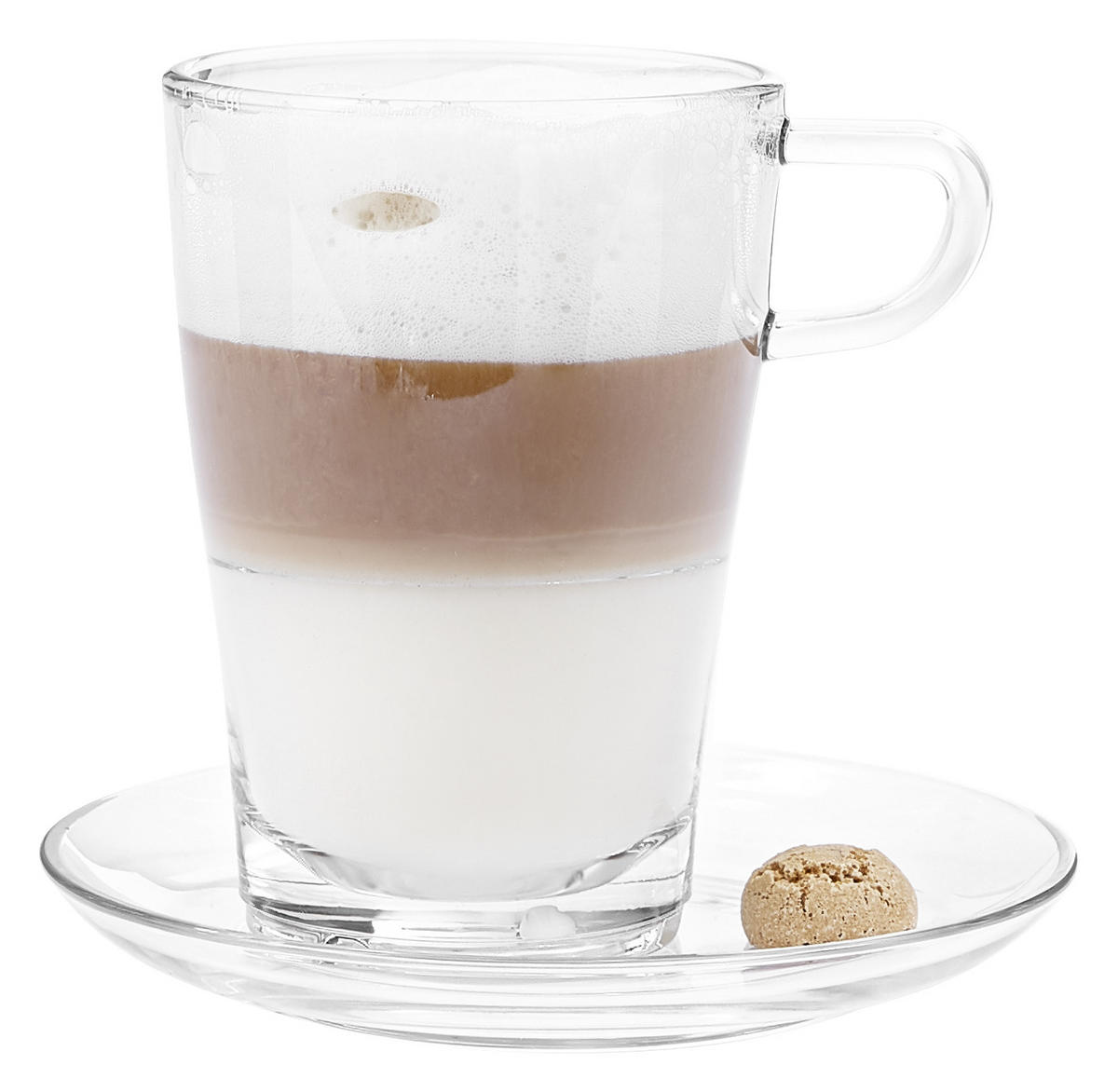 LATTE-MACCHIATO-SET Senso 6-teilig  - Transparent, Basics, Glas (11,30/12,00/8,30cm) - Leonardo