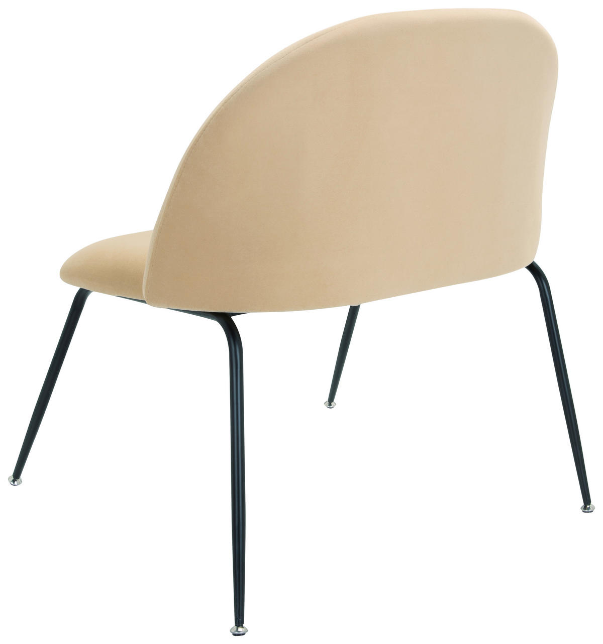 STOL, tekstil bež  - črna/bež, Basics, kovina/tekstil (72/80/65cm) - MID.YOU
