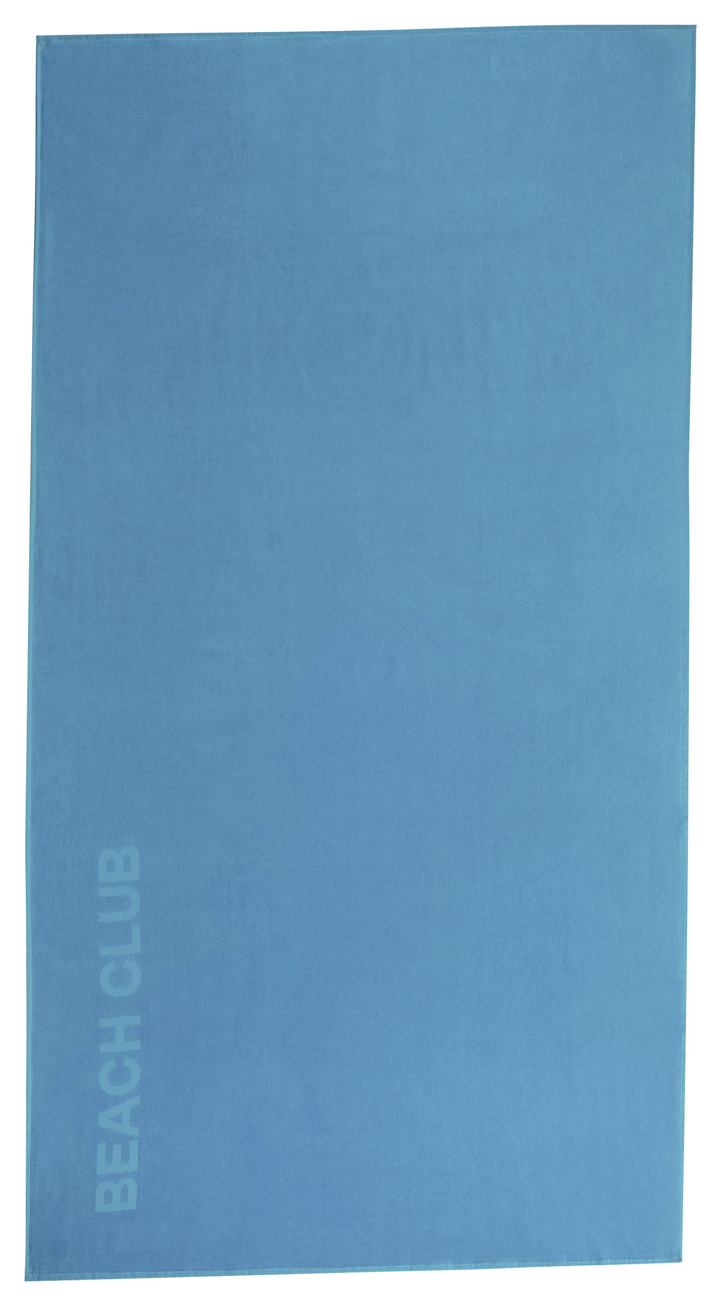 STRANDTUCH Beach Club Blau 100/180 cm  - Blau, Basics, Textil (100/180cm) - Vossen