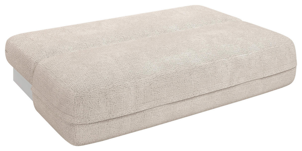 SCHLAFSOFA Chenille Beige  inkl. Rückenkissen, Bettkasten, Schlaffunktion, Rücken echt, Liegefläche im Originalstoff  - Beige/Schwarz, KONVENTIONELL, Kunststoff/Textil (213/92/105cm) - Milino