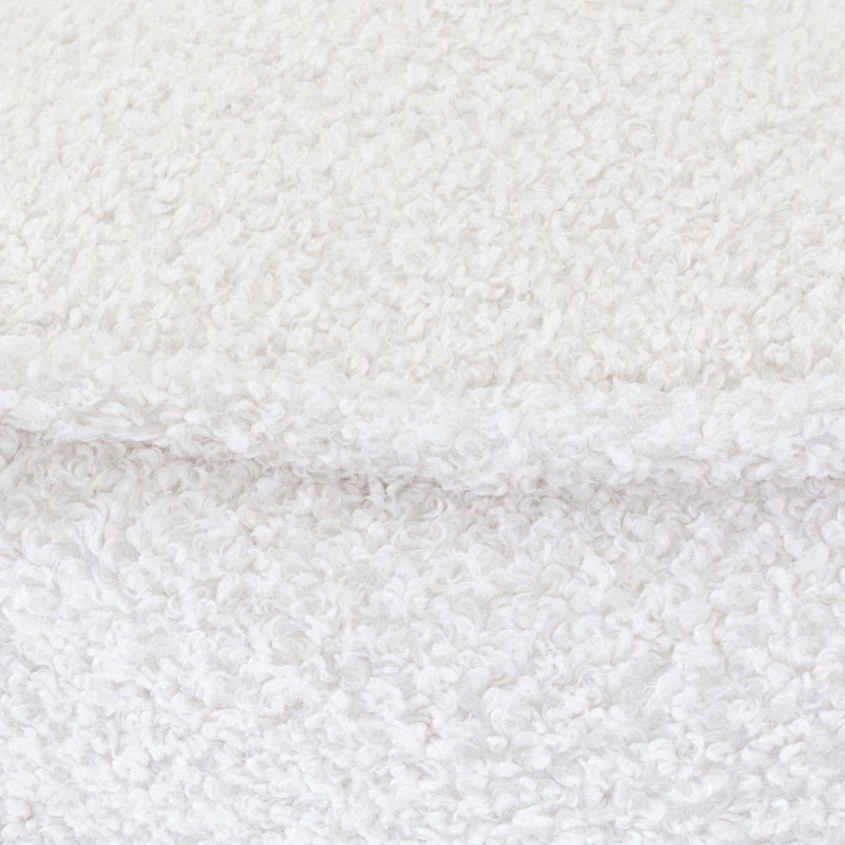 POUF Bouclé Naturfarben 70/70/40 cm  - Naturfarben, Design, Textil (70/70/40cm) - Carryhome