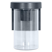 AUßENWANDLEUCHTE   - Klar/Anthrazit, Basics, Glas/Metall (16cm) - Ledvance