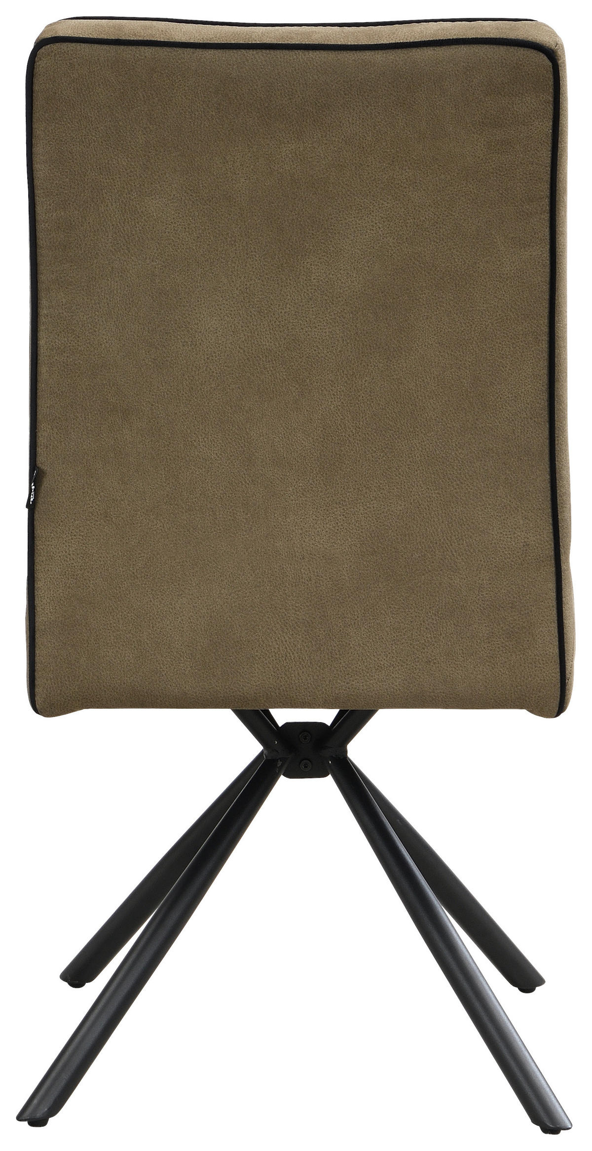 STUHL - Schwarz/Grün, Design, Textil/Metall (46,5/91/62,5cm) - Ambia Home