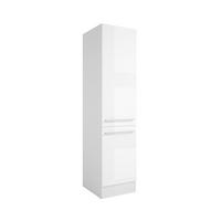 IZVLEČNA OMARA - srebrne barve/bela, Design, umetna masa/leseni material (50/211cm) - P & B