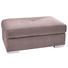 HOCKER in Textil Rosa - Chromfarben/Rosa, KONVENTIONELL, Kunststoff/Textil (118/46/67cm) - Carryhome HOCKER in Textil Rosa - Chromfarben/Rosa, KONVENTIONELL, Kunststoff/Textil (118/46/67cm) - Carryhome