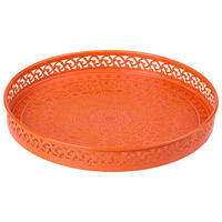 POSLUŽAVNIK ZA SERVIRANJE       25/3 cm       - narančasta, Trend, metal (25/3cm) - Ambia Home