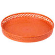 SERVIERTABLETT 25/3 cm    - Orange, Trend, Metall (25/3cm) - Ambia Home