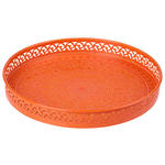 SERVIERTABLETT 25/3 cm    - Orange, Trend, Metall (25/3cm) - Ambia Home