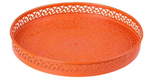 SERVIERTABLETT 25/3 cm    - Orange, Trend, Metall (25/3cm) - Ambia Home