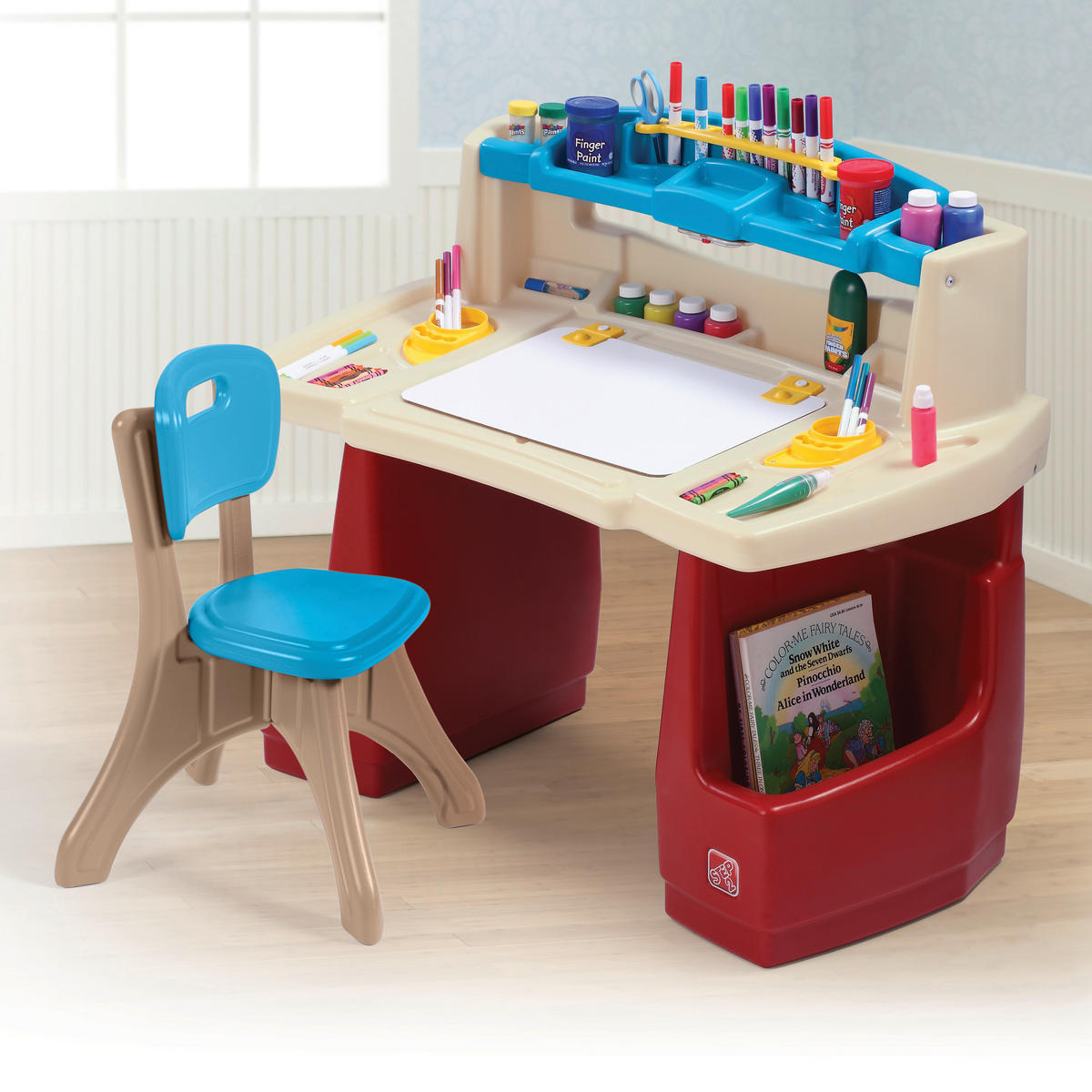 KINDERMALTISCH DELUXE KUNST  - Multicolor, Basics, Kunststoff (90/80/51,5cm) - Ambia Garden