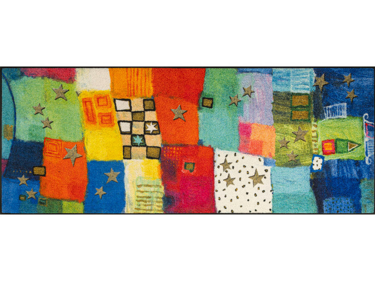TRAVERSĂ - multicolor, Design, plastic/textil (75/190cm) - wash+dry