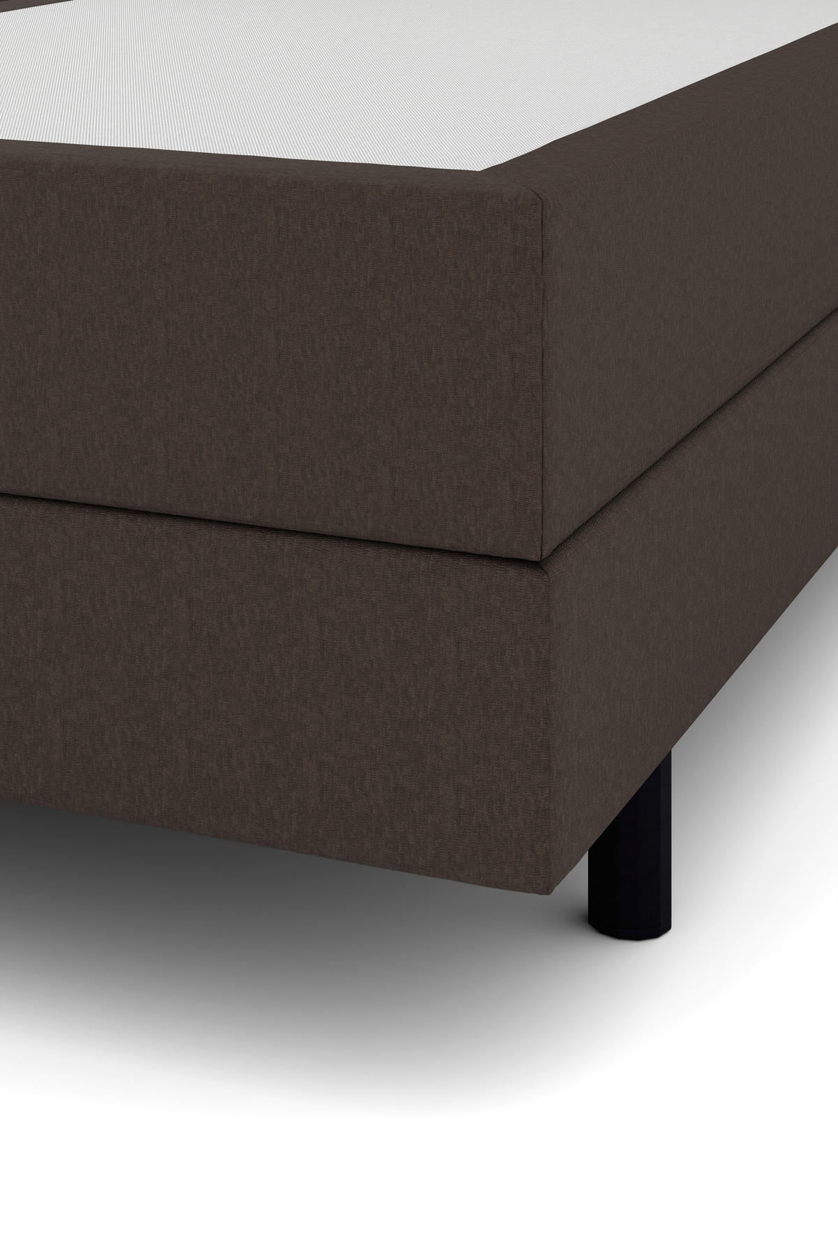 BOXSPRINGBETT 160/200 cm  in Braun  - Schwarz/Braun, KONVENTIONELL, Kunststoff/Textil (160/200cm) - Musterring