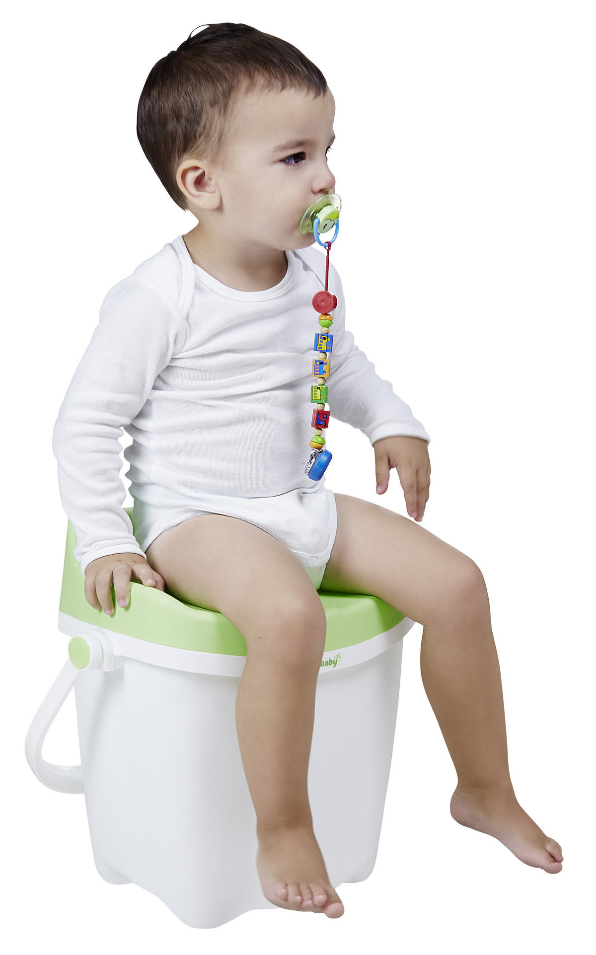 KORPA ZA PELENE - zelena/bela, Osnovno, plastika (37/28/38cm) - My Baby Lou