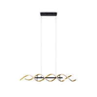 LED-HÄNGELEUCHTE Sequence 104,5/16/150 cm   - Goldfarben/Alufarben, Design, Metall (104,5/16/150cm) - Trio Leuchten