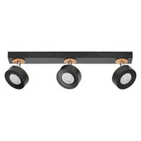 LED-STRAHLER 49,8/9/10,8 cm   - Schwarz, Design, Holz/Kunststoff (49,8/9/10,8cm) - Osram