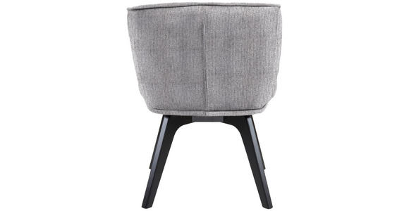 ARMLEHNSTUHL in Webstoff - Dunkelgrau/Schwarz, Design, Holz/Textil (63/83/62cm) - Novel