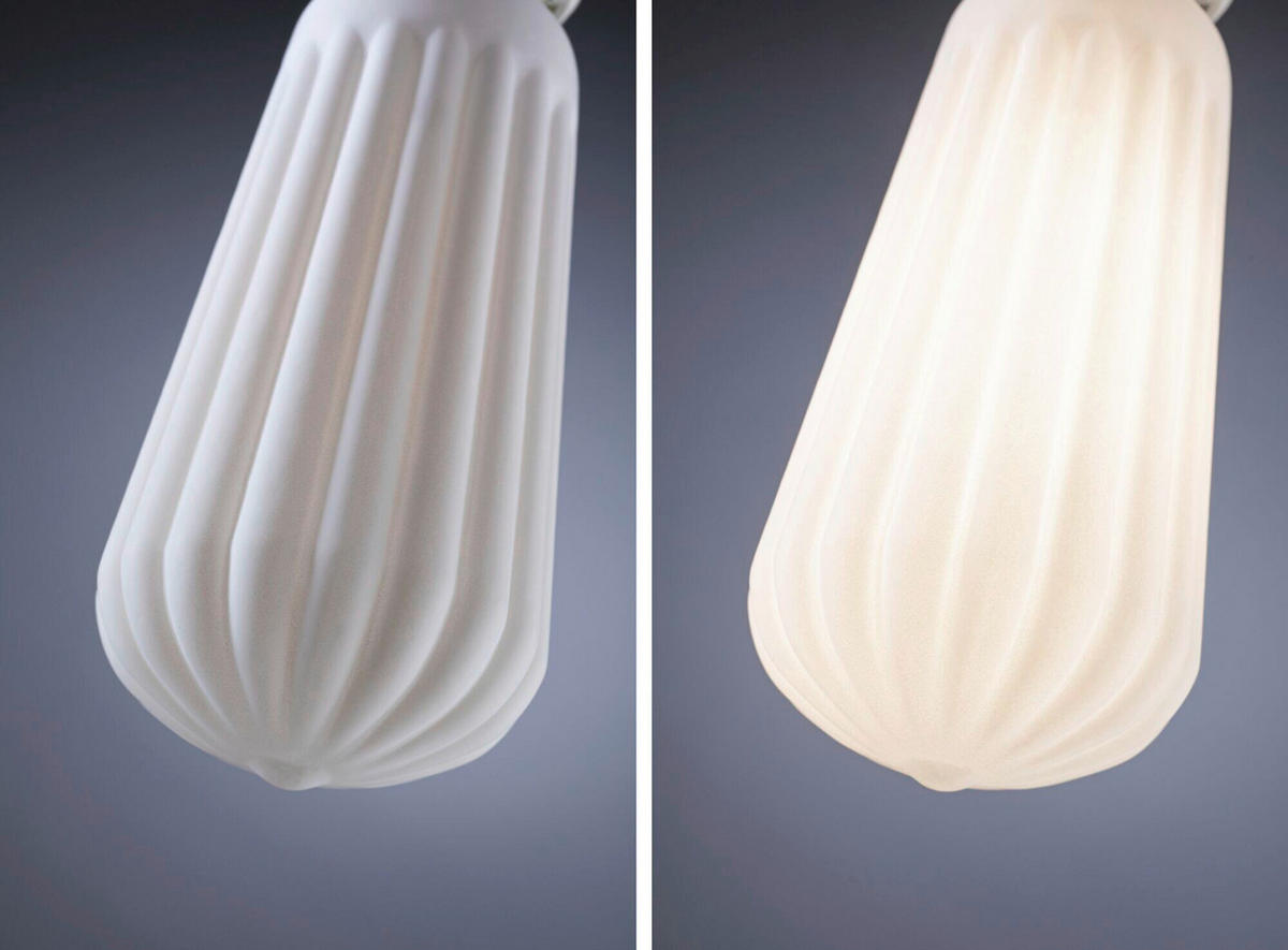 DEKO-LEUCHTMITTEL E27  4,3 W  - Weiß, Basics, Glas (6,0/14,7cm) - Paulmann