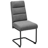 SCHWINGSTUHL  in Eisen Webstoff  - Dunkelgrau/Schwarz, LIFESTYLE, Holz/Textil (45/94/62cm) - MID.YOU