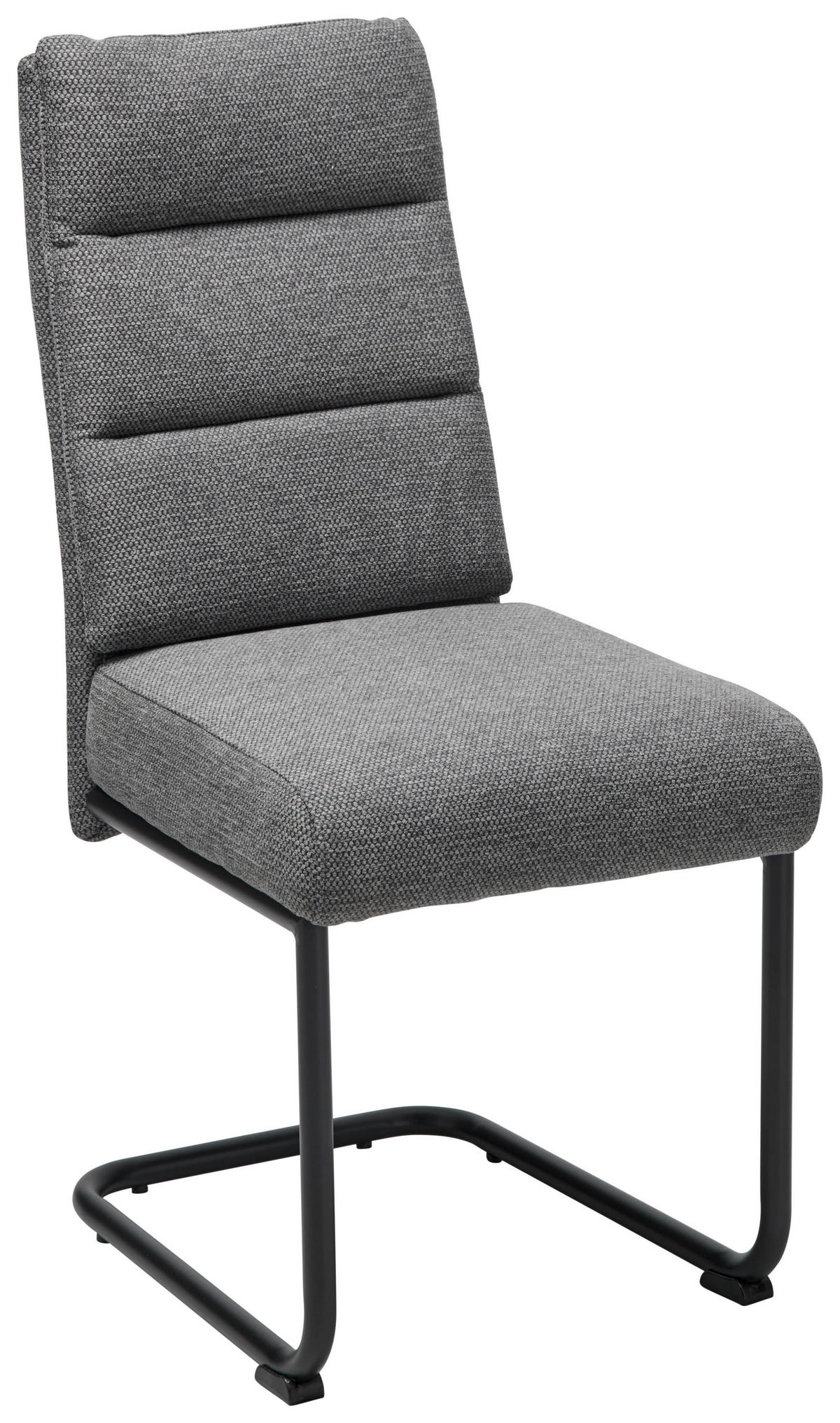 SCHWINGSTUHL  in Eisen Webstoff  - Dunkelgrau/Schwarz, LIFESTYLE, Holz/Textil (45/94/62cm) - MID.YOU