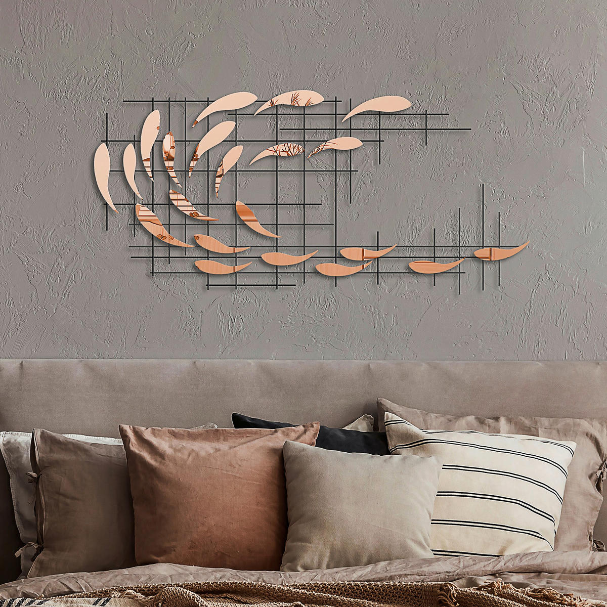 METALLBILD  - Multicolor, Basics, Metall (100/45cm)