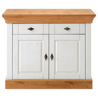 KOMMODE  in 108/85/45 cm  - Laugenfarbig/Weiß, ROMANTIK / LANDHAUS, Holz/Metall (108/85/45cm) - Boxxx
