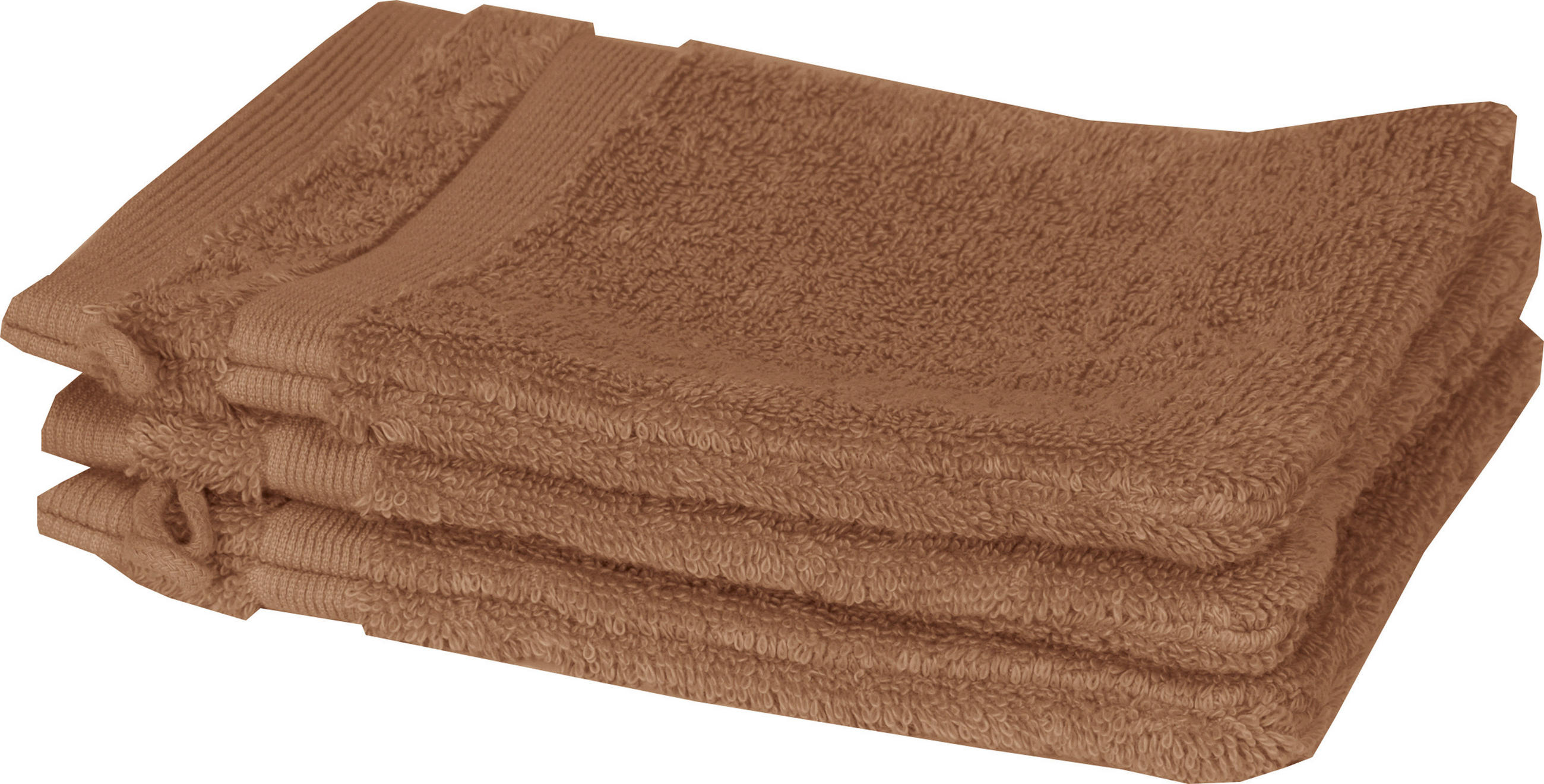 Schöner Wohnen Waschlappen SW-Cuddly Braun 16x21 cm