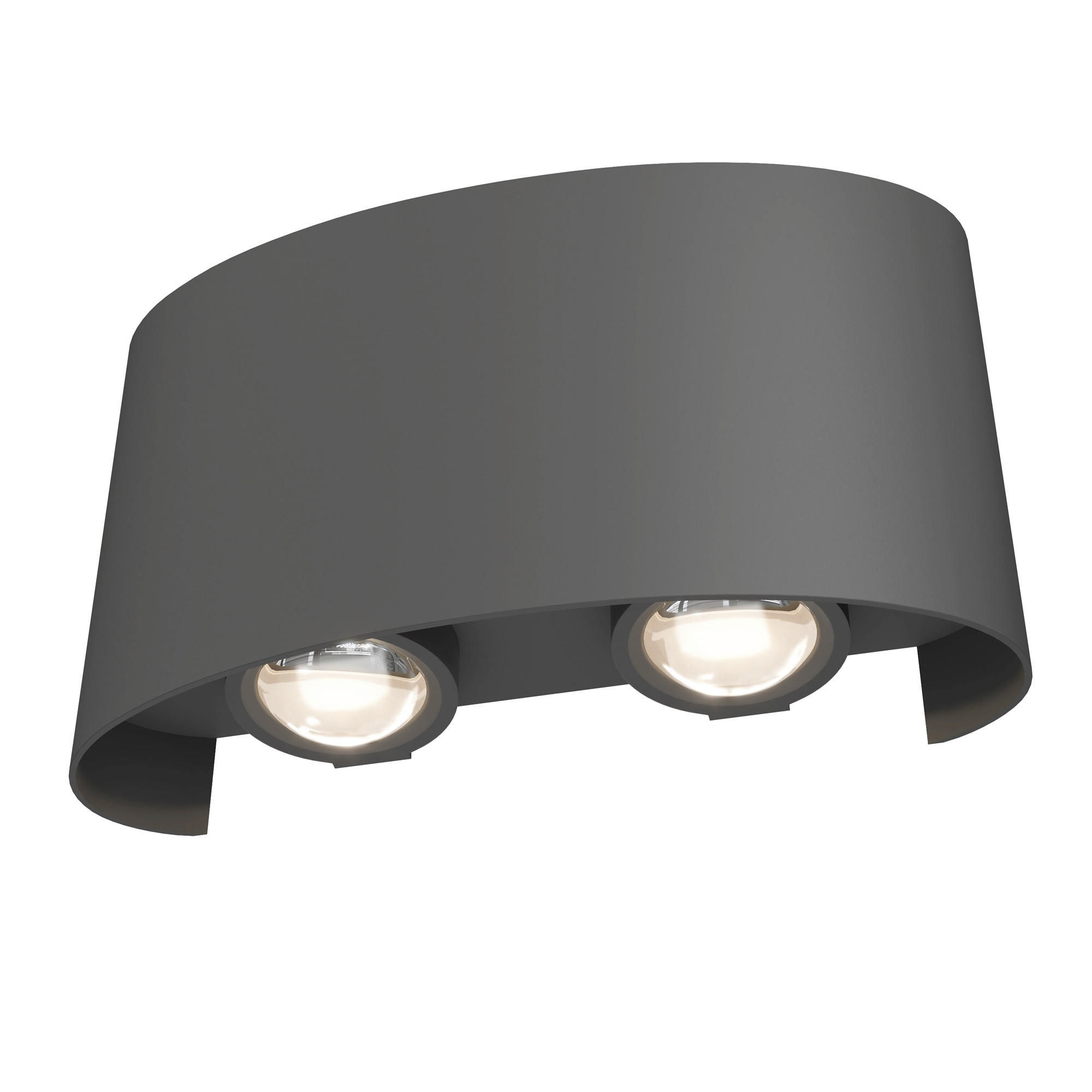 AUSSENWANDLEUCHTE - Grau, Trend, Metall (8/12/3,7cm) - MAYTONI