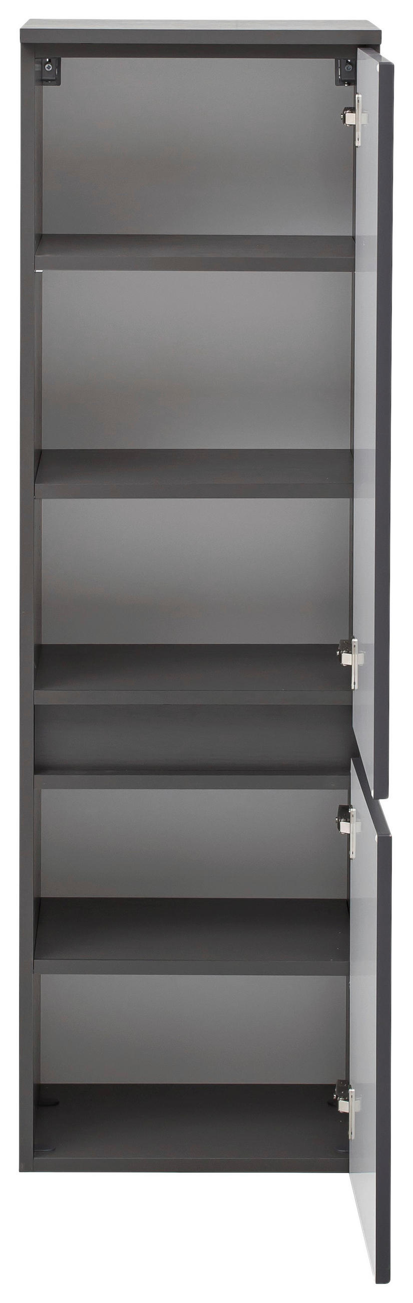 MIDISCHRANK 40/130/35 cm  - Silberfarben/Grau, KONVENTIONELL, Holzwerkstoff/Kunststoff (40/130/35cm) - Held