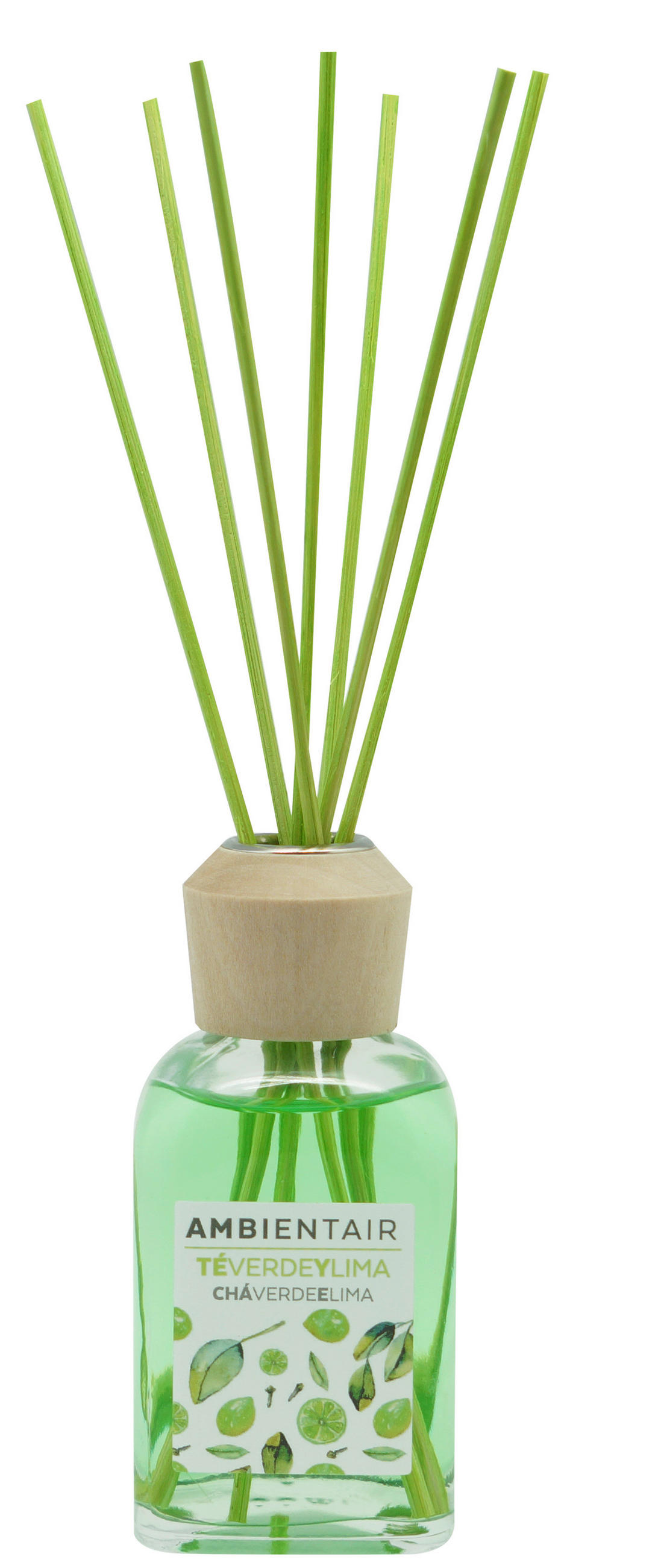 Difuzor  100 ml  - višebojna, Osnovno, staklo/drvo (100ml) - Ambientair