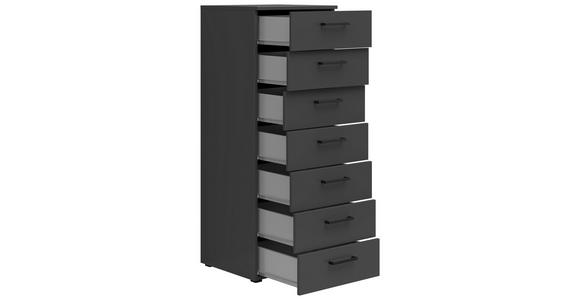 KOMMODE 45/115/40 cm in Graphitfarben - Anthrazit/Schwarz, MODERN, Holzwerkstoff/Kunststoff (45/115/40cm) - Carryhome