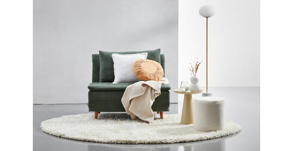 SCHLAFSOFA Cord Grün - Eichefarben/Grün, Design, Holz/Textil (105/80/90cm) - Carryhome