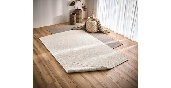 HANDWEBTEPPICH 70/140 cm Taupe  - Taupe, Natur, Textil (70/140cm) - Linea Natura