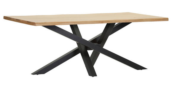 TISCHPLATTE      - Eichefarben, Design, Holz (200/100/4cm) - Landscape