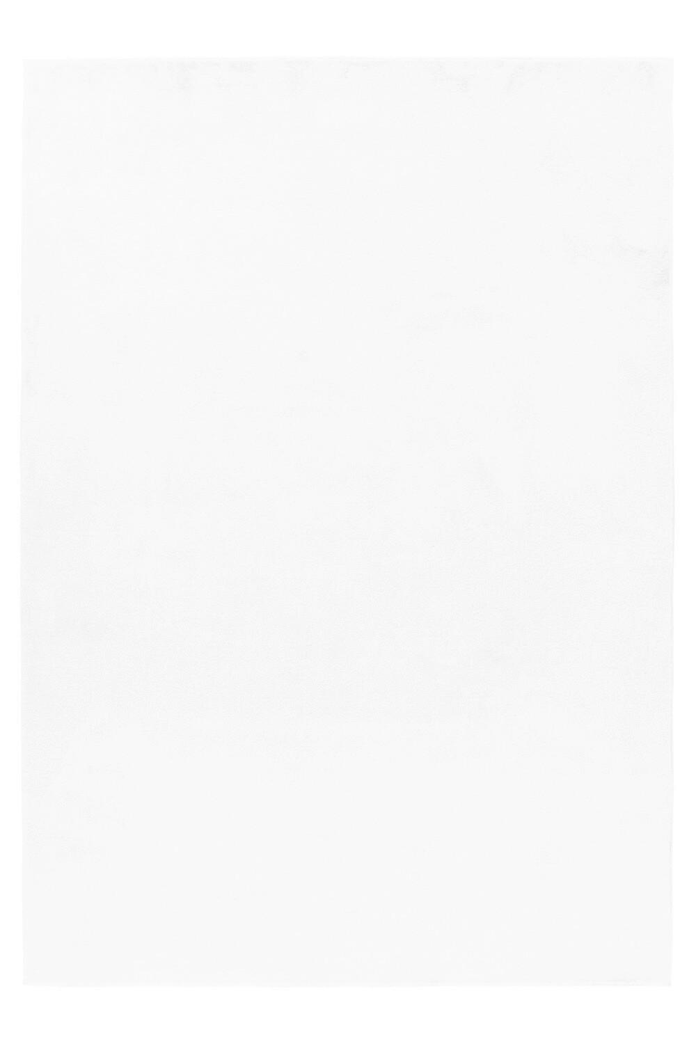 HOCHFLORTEPPICH 60/110 cm Pouffy Weiß  - Weiß, Basics, Textil (60/110cm)