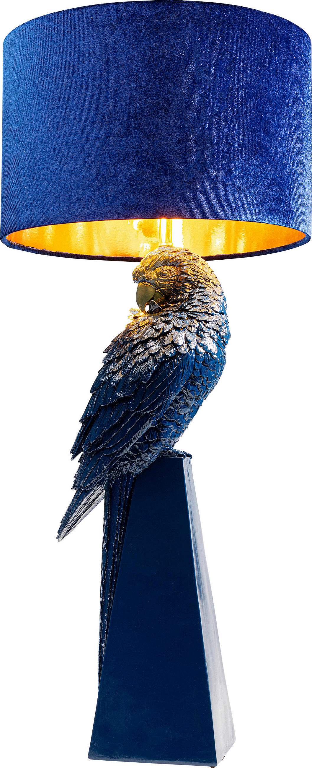 TISCHLEUCHTE Parrot 35/83,5/35 cm   - Natur, Kunststoff/Metall (35/83,5/35cm) - Kare-Design