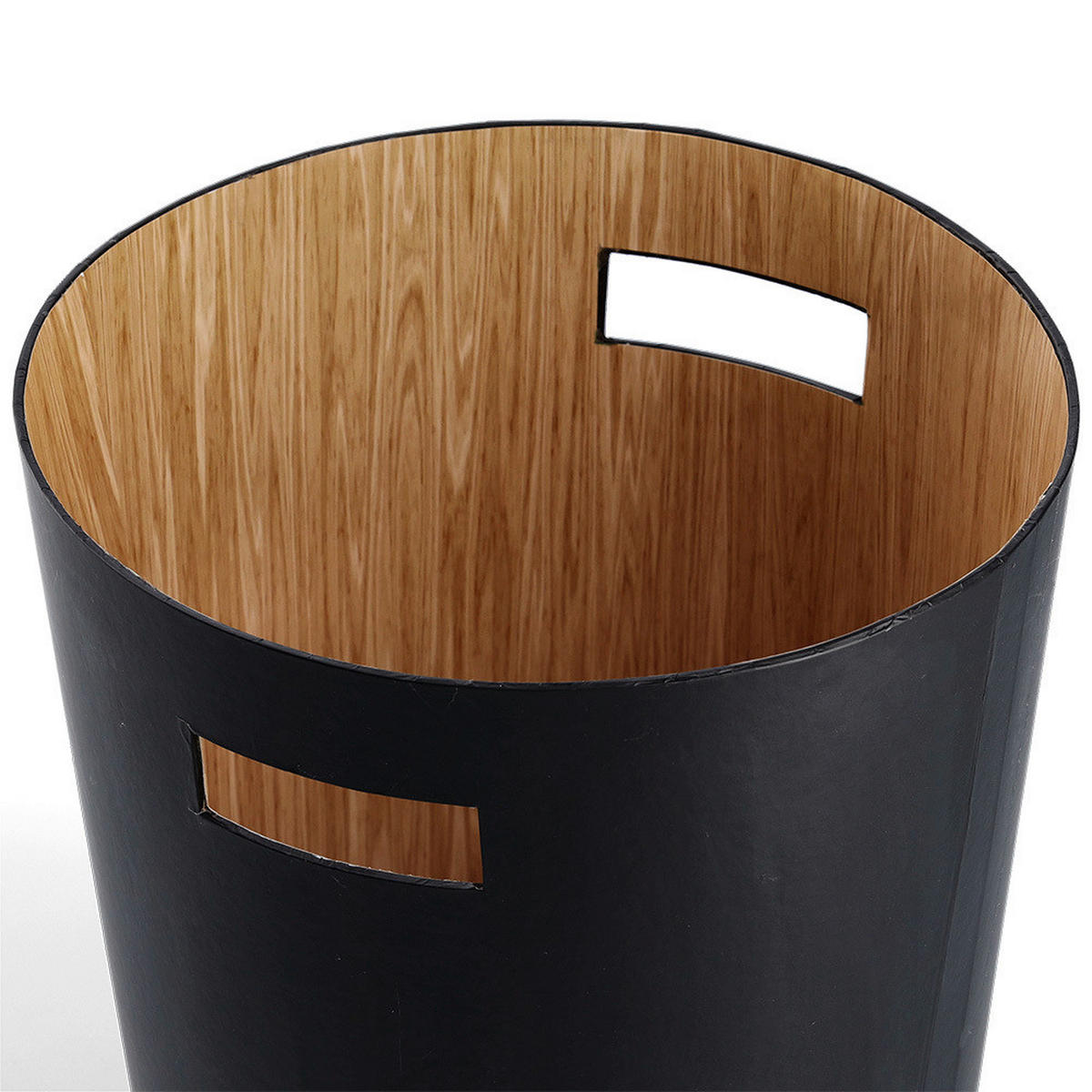 PAPIERKORB  - Schwarz, Basics, Naturmaterialien (25/25/30cm) - Zeller Present