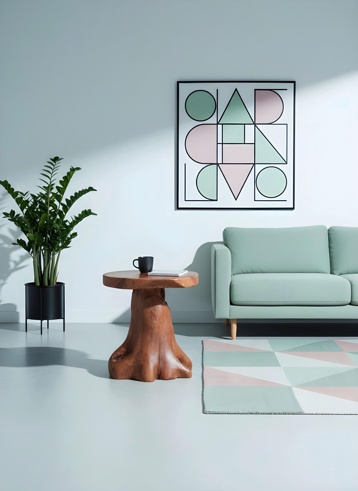 MIZICA, barva tikovine  - barva tikovine, Trend, les (40/40/45cm) - Landscape