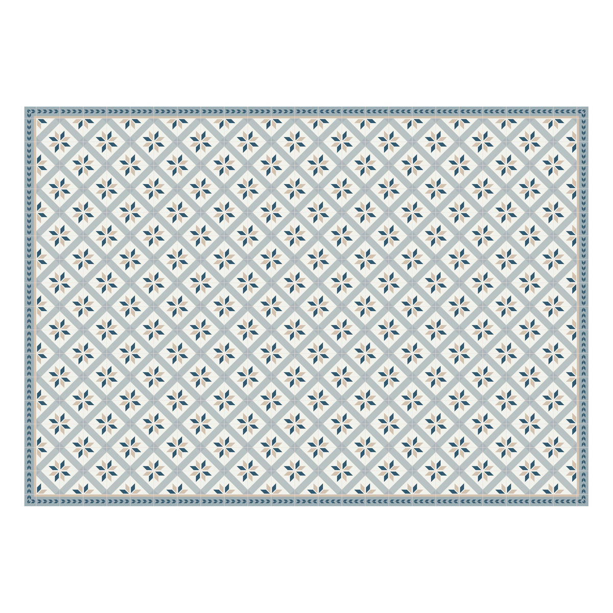 OUTDOORTEPPICH Blau, Beige  - Blau/Beige, Trend, Kunststoff (170/240/0,2cm)