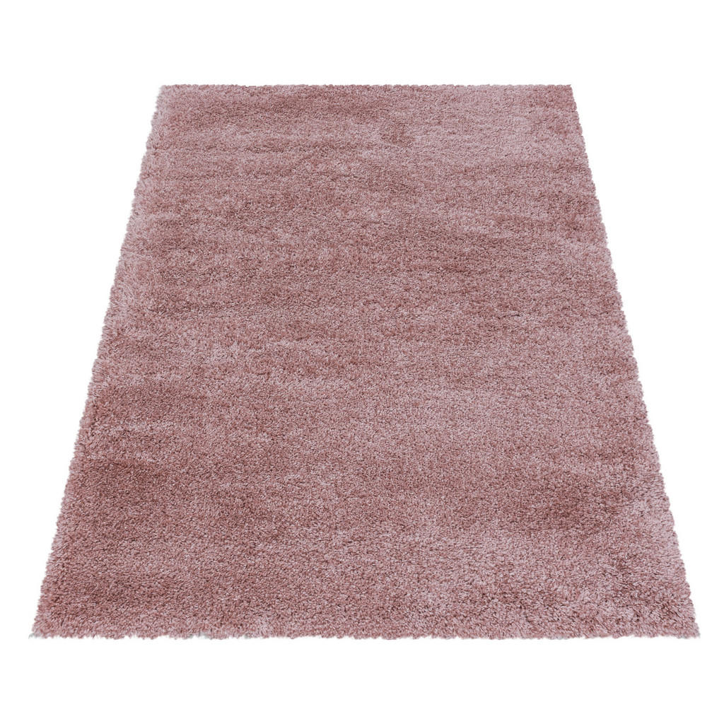 Thumbnail - Novel Hochflorteppich Fluffy 3500 Rosa, Rosa, Textil, Uni, rechteckig, 160x230 cm, Oeko-Tex® Standard 100, für Fußbodenh...