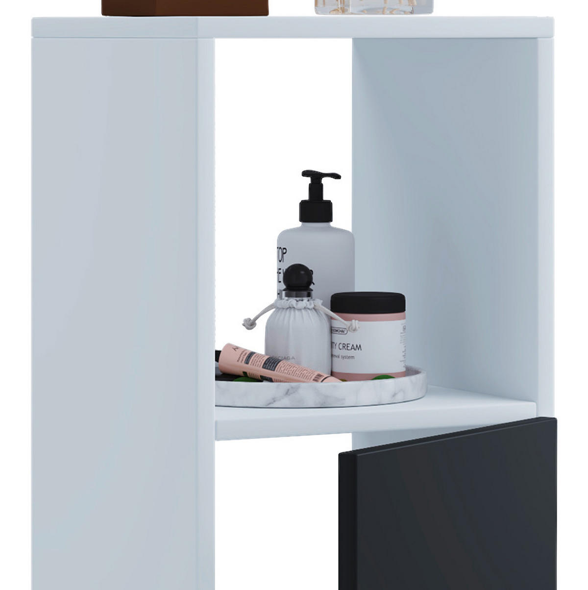 UNTERSCHRANK in   - Weiss/Silberfarben, Konventionell, Holzwerkstoff/Kunststoff (31/93/30cm) - MID.YOU