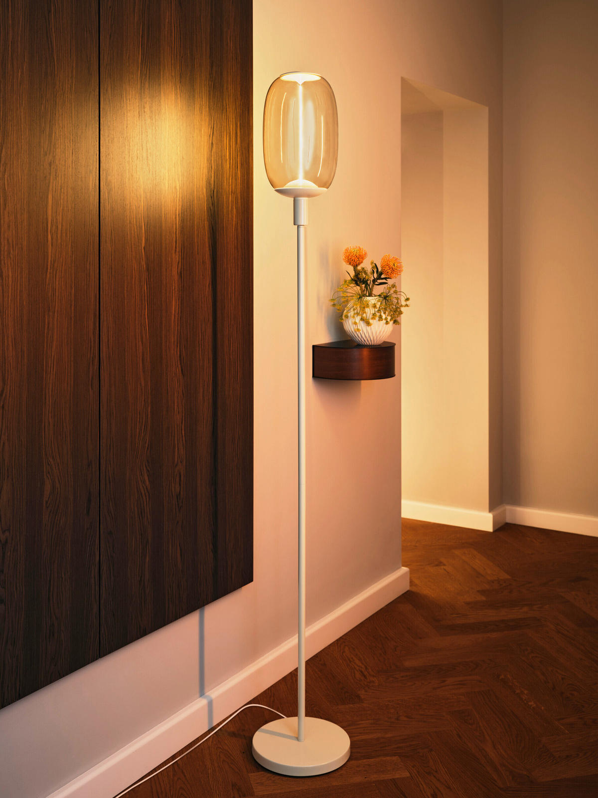 STEHLEUCHTE 26/146 cm    - Beige, Basics, Metall (26/146cm) - Osram
