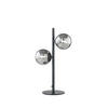 TISCHLEUCHTE Luce Ambiente e Design 23,4/14/40 cm   - Dunkelgrau/Schwarz, KONVENTIONELL, Glas/Metall (23,4/14/40cm)